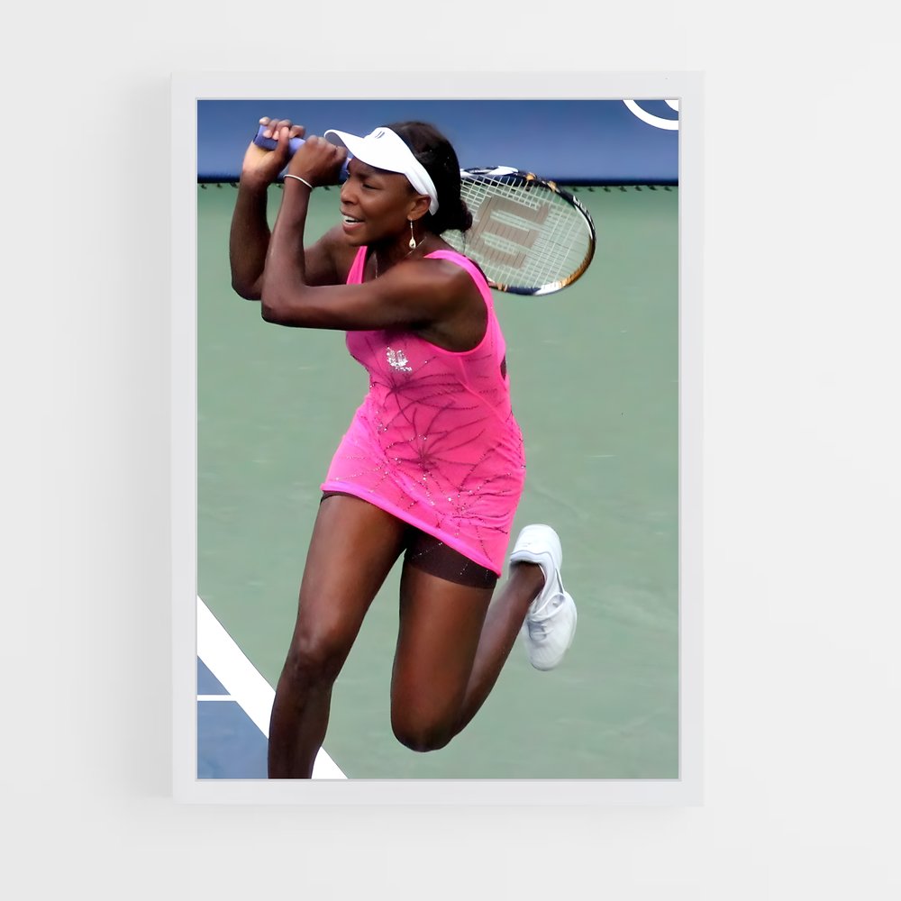 Poster Ace en Rose – affiche Tennis (vue 3)